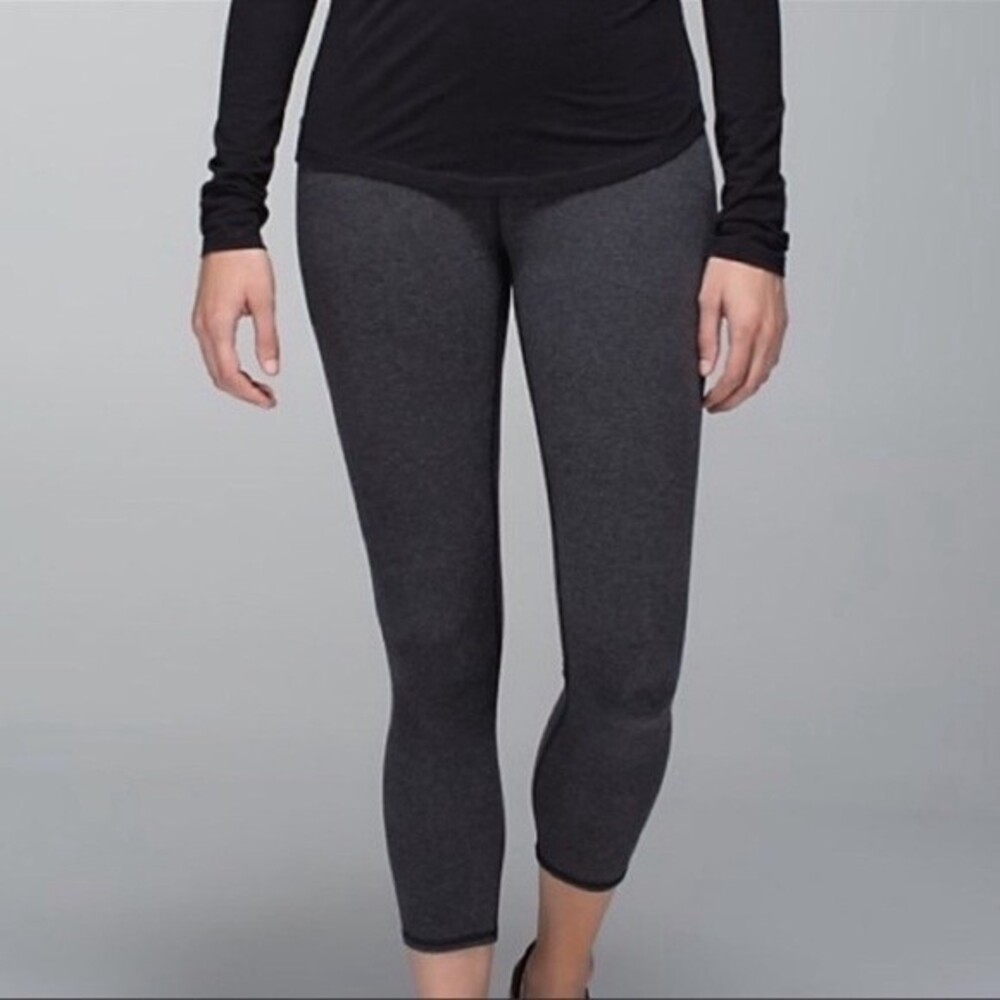 Lululemon Wunder Under High Rise Cotton Roll Down Crop 2 - Picture 11 of 13